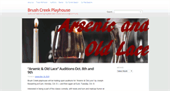 Desktop Screenshot of brushcreekplayhouse.com